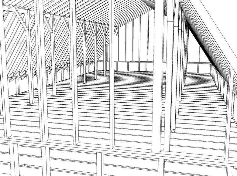 Wray Barn 3D Drawings / Wray Barn Sketch-ups